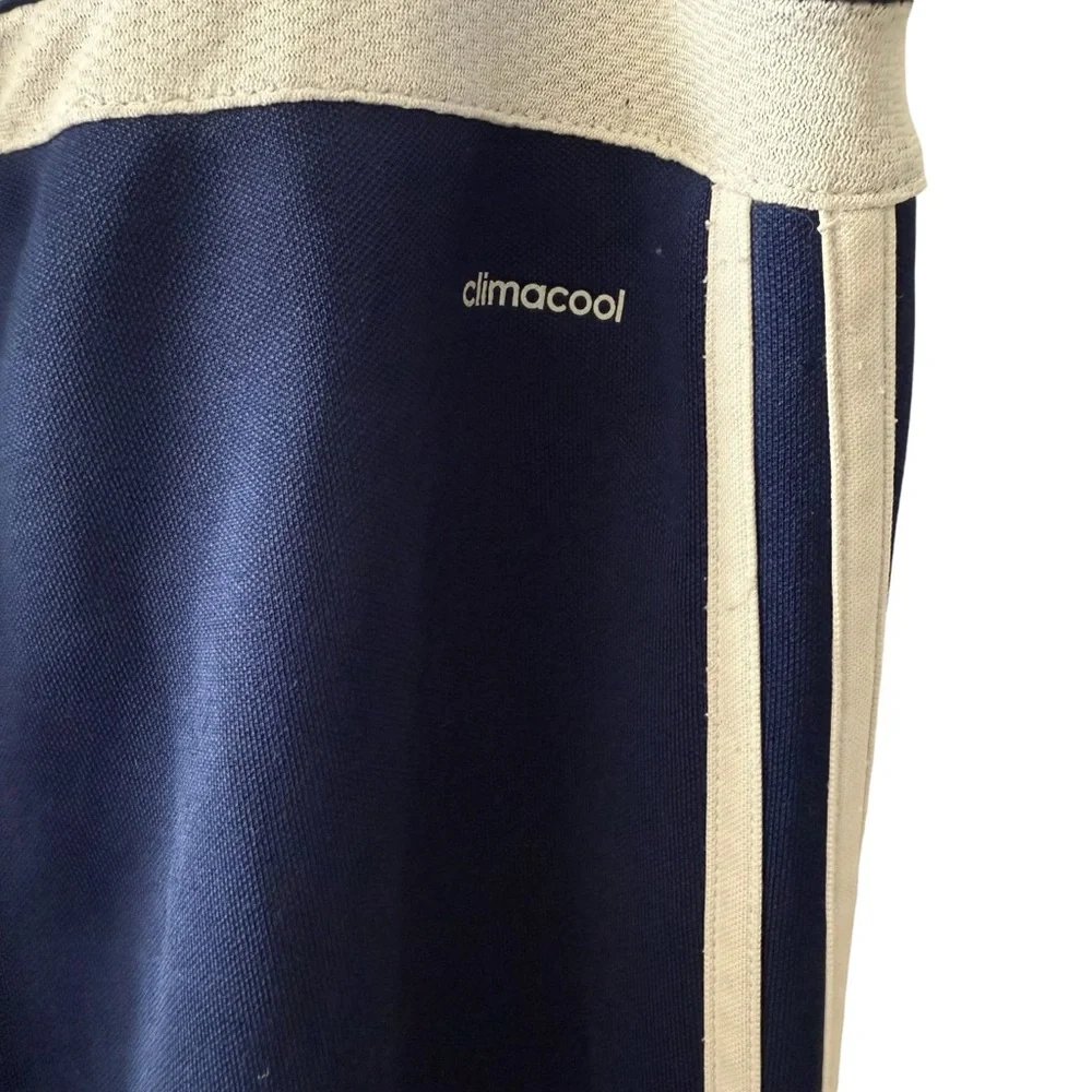 Adidas Training Track Pants Youth Boy Girl Size Small Navy Blue and White - Picture 9 of 14